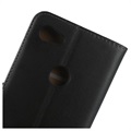 Google Pixel 3a Leather Wallet Case with Stand - Black