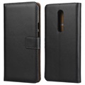 OnePlus 7 Pro Leather Wallet Case with Stand - Black