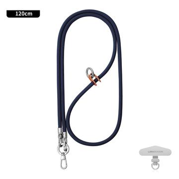 Leeu Design Elegante Cordón Universal Crossbody para Teléfono - 120cm, 6mm - Azul Marino