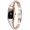 Smartwatch Bluetooth para Mujer Lemfo H8 Pro - Dorado