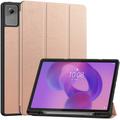 Funda Smart Folio Tri-Fold Series para Lenovo Idea Tab Plus - Oro rosa