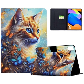 Funda Folio Inteligente Lenovo Idea Tab - Gato y mariposa
