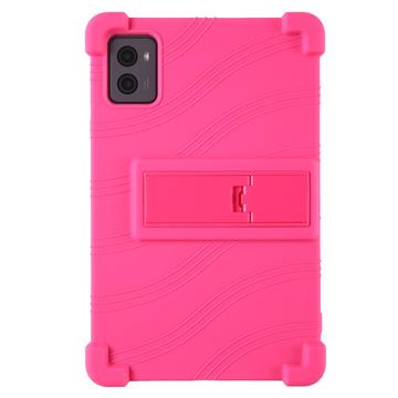 Funda de silicona con soporte para Lenovo Legion Y700 (2023), Legion Tab - Rosa Fuerte