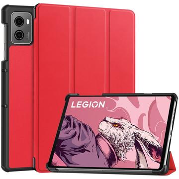 Funda Inteligente de Tres Pliegues para Lenovo Legion Y700 (2023), Legion Tab - Rojo