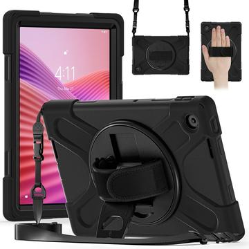 Funda con Correa de Mano Heavy Duty 360 para Lenovo Tab - Negro