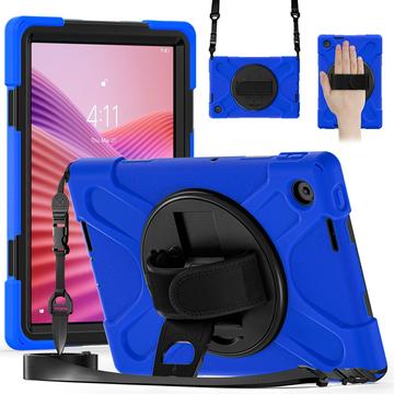 Funda con Correa de Mano Heavy Duty 360 para Lenovo Tab - Azul / Negro