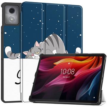 Funda Inteligente de Tres Pliegues para Lenovo Tab K11 Plus - Gato