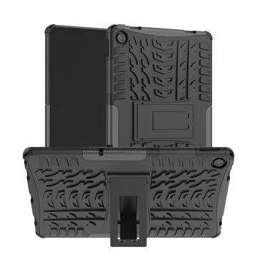 Carcasa Híbrida Antideslizante con Soporte para Lenovo Tab M10 Plus Gen 3 - Negro