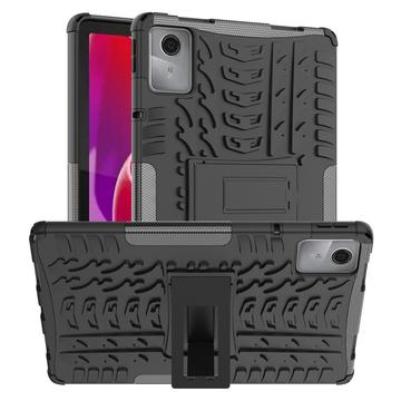 Antideslizante Funda Híbrida con Soporte para Lenovo Tab M11 - Negro