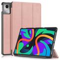 Funda Inteligente de Tres Pliegues para Lenovo Tab M11 - Rosa Dorado