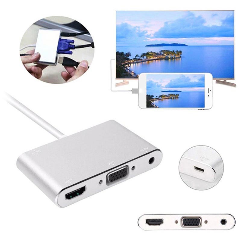 Documento Antídoto Depresión Lightning / HDMI, VGA, Audio, MicroUSB Adaptador - iPhone, iPad
