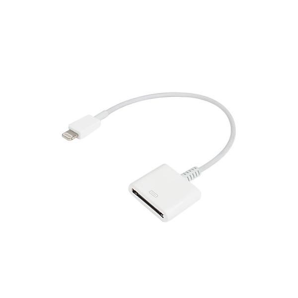 Florecer Melancólico Paloma Adaptador & Cable Lightning / 30-pin Compatible - iPhone, iPad, iPod -  Blanco