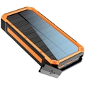 Batería Externa / Cargador Solar Resistente al Agua - 20000mAh - Verde