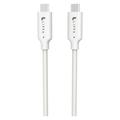 Lippa Cable USB-C / USB-C - 1m, 10Gbps, 100W - Blanco