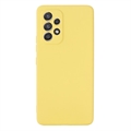 Funda de Silicona Líquida para Samsung Galaxy A33 5G - Amarillo