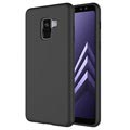 Carcasa de Silicona Líquida para Samsung Galaxy A8+ (2018) - Negro