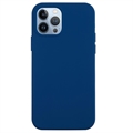 Funda de Silicona Líquida para iPhone 14 Pro - Azul Oscuro