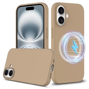 Funda de Silicona Líquida para iPhone 16 Plus - Compatible con MagSafe - Oro del desierto