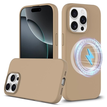 Funda de Silicona Líquida para iPhone 16 Pro Max - Compatible con MagSafe - Oro del desierto