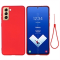 Funda de Silicona Líquida para Samsung Galaxy S21 FE 5G
