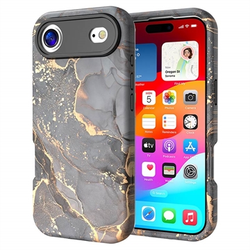 Funda híbrida de mármol de lujo para iPhone Air