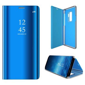 Funda con Tapa Luxury Series Mirror View para Samsung Galaxy S9+ - Azul