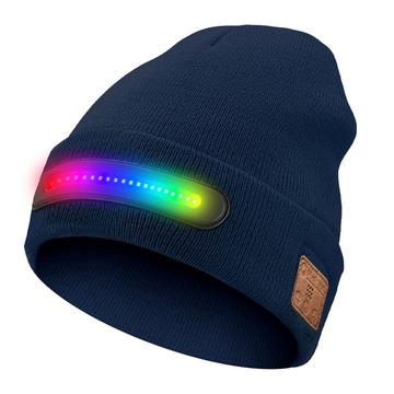Gorro LED M1-BTD4 con Bluetooth 5.4 y altavoces estéreo - Azul