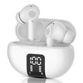 M10 Auriculares de traducción multilingüe Auriculares traductores de voz inteligentes Bluetooth inalámbricos - Blanco