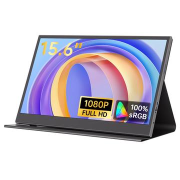 M156F04 Monitor portátil Full HD con doble altavoz - 15.6" - Negro