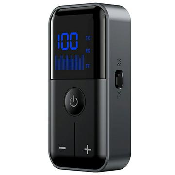 M20 Receptor / Transmisor inalámbrico Bluetooth 5.4 con puertos AUX de 3.5mm y para tarjeta TF - Negro