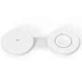 Cargador inalámbrico magnético 2 en 1 M40 para iPhone, Apple Watch y AirPods - 25W/5W - Blanco
