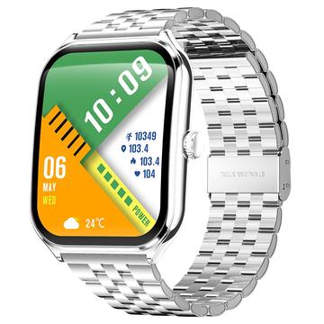 Reloj inteligente ultrafino MT61 con pantalla AMOLED - Plata