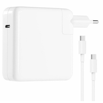 Cargador USB-C para MacBook Pro 16/15" - 96W - Cable USB-C - Blanco