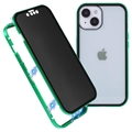 Carcasa Magnética con Cristal Templado de Privacidad para iPhone 15 - Verde