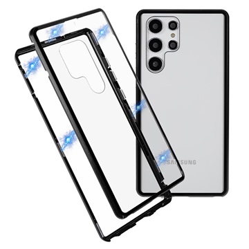 Carcasa Magnética con Cristal Templado para OnePlus 7T - Negro