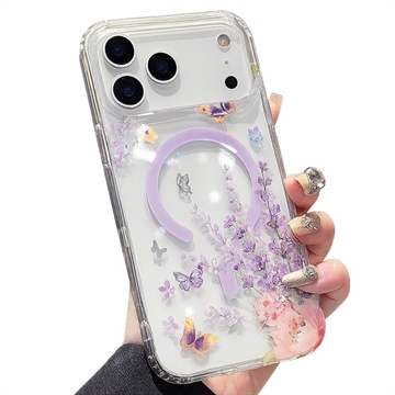 Funda magnética para iPhone 17 Pro Max con diamantes de imitación incrustados