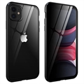 Carcasa Magnética con Cristal Templado de Privacidad para iPhone 11 - Negro