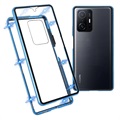 Samsung Galaxy A50 Magnetic Case with Tempered Glass Back - Black
