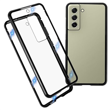 Carcasa Magnética con Cristal Templado para OnePlus 7T - Negro