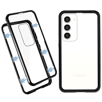 Carcasa Magnética con Cristal Templado para Samsung Galaxy S23 5G