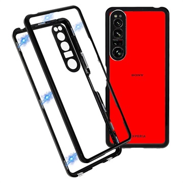 Carcasa Magnética con Cristal Templado para OnePlus 7T - Negro