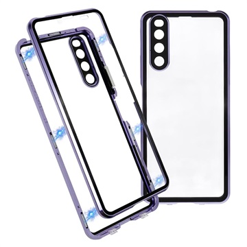 Carcasa Magnética con Cristal Templado para OnePlus 7T - Negro