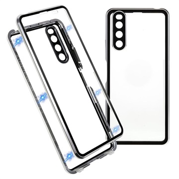 Carcasa Magnética con Cristal Templado para OnePlus 7T - Negro