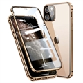 Carcasa Magnética con Cristal Templado para iPhone 11 Pro - Dorado