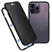 Carcasa Magnética con Cristal Templado para iPhone 16 Pro - Privacidad
