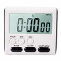 Temporizador de cocina digital LCD grande magnético - Negro / Blanco