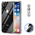 iPhone X Magnetic Case with Tempered Glass Back - Grey