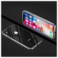 iPhone X Magnetic Case with Tempered Glass Back - Grey