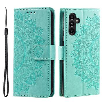 Funda Mandala Series para Samsung Galaxy A34 5G - Estilo Cartera - Verde