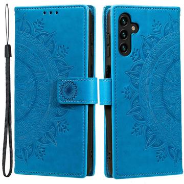 Funda Mandala Series para Samsung Galaxy A54 5G - Estilo Cartera - Azul